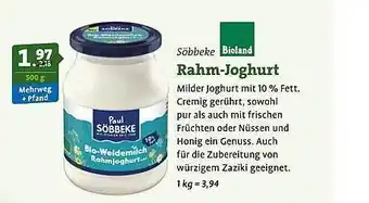 Ebl Naturkost Paul söbbeke rahm-joghurt Angebot