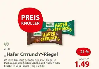 basic Allos „hafer crrrunch“-riegel Angebot