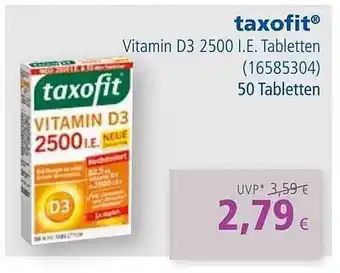 Apotal Taxofit vitamin d3 2500 i.e. tabletten Angebot