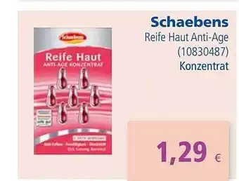 Apotal Schaebens reife haut anti-age Angebot