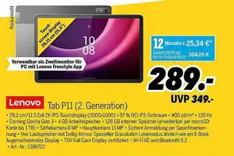 MEDIMAX Lenovo tab p11 (2. generation) Angebot