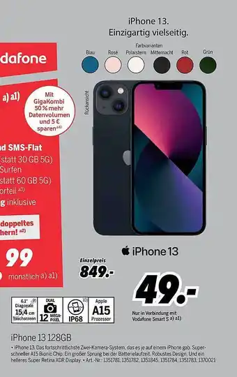 MEDIMAX Apple iphone 13 Angebot