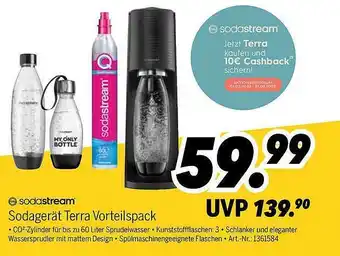 MEDIMAX Sodastream sodagerät terra vorteilspack Angebot