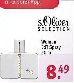 Rossmann S.oliver selection woman edt spray Angebot