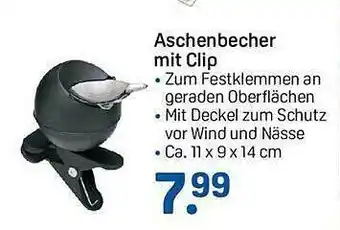 Rossmann Aschenbecher mit clip Angebot