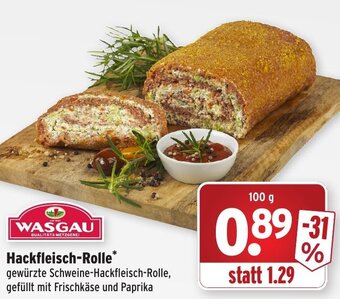 Wasgau Wasgau Hackfleisch Rolle 100g Angebot