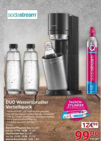 Selgros Duo wassersprudler vorteilspack Angebot