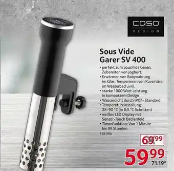 Selgros Caso design sous vide garer sv400 Angebot