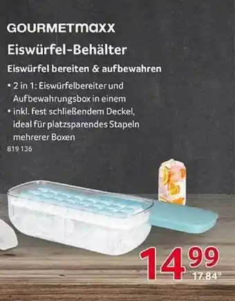 Selgros Gourmetmaxx eiswürfel-behälter Angebot