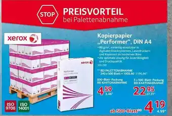 Selgros Kopierpapier „performer“ din a4 Angebot