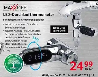 Selgros Maxxmee led-durchlaufthermometer Angebot