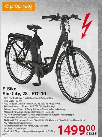 Selgros E-bike alu-city, 28 Angebot