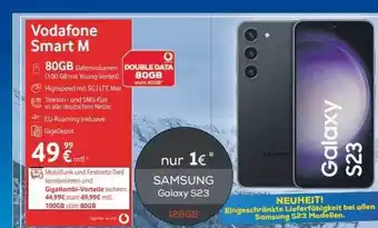 Euronics Berlet Samsung galaxy s23 mit vodafone smart m Angebot