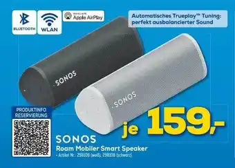 Euronics Berlet Sonos roam mobiler smart speaker Angebot