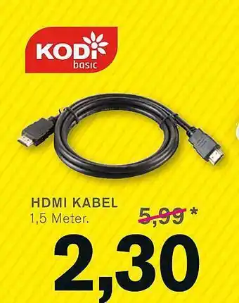 KODi Hdmi kabel Angebot