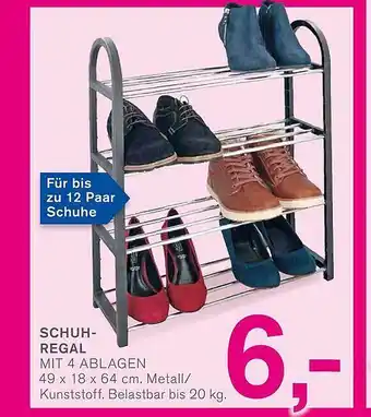 KODi Schuhregal mit 4 ablagen Angebot