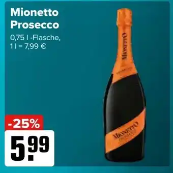 Logo Getränkemarkt Mionetto Prosecco 750ml Angebot