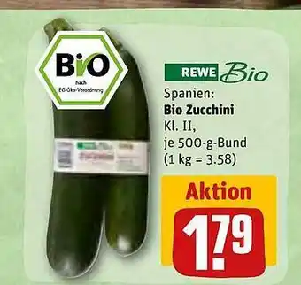 REWE Rewe bio zucchini Angebot