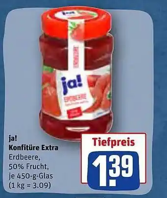 REWE Ja! konfitüre extra Angebot