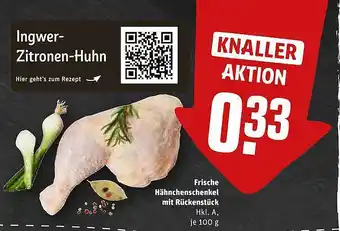 REWE Frische hähnchenschenkel mit rückenstück Angebot