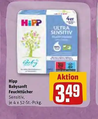 REWE Hipp babysanft feuchttücher Angebot