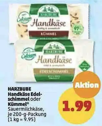 PENNY Harzbube handkäse edelschimmel oder kümmel Angebot