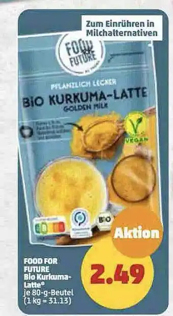 PENNY Food for future bio kurkuma-latte Angebot