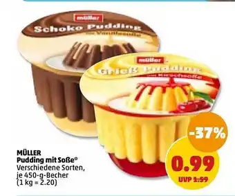 PENNY Müller pudding mit soße Angebot