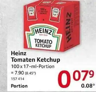 Selgros Heinz tomaten ketchup Angebot