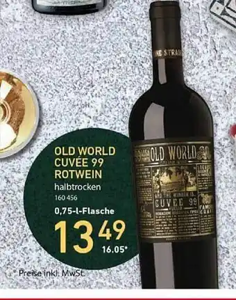 Selgros Old world cuvée 99 rotwein Angebot