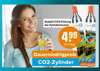 Logo Getränkemarkt SodaO-CO2-Zylinder Angebot