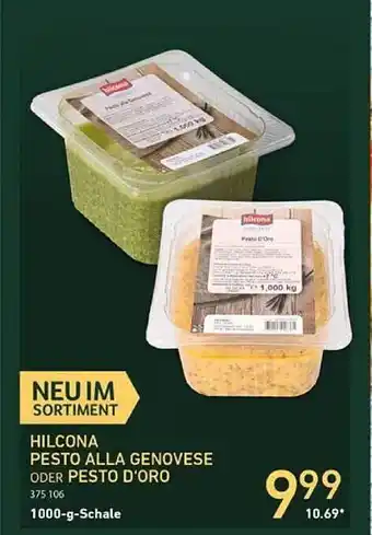 Selgros Hilcona pesto alla genovese oder pesto d'oro Angebot