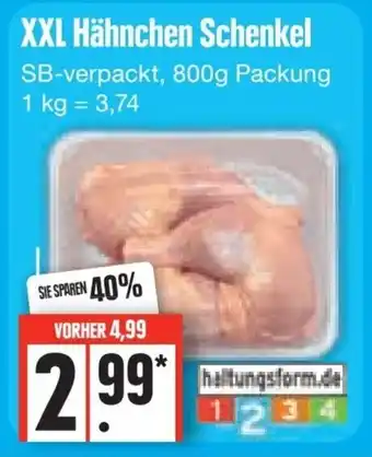 Edeka Frischemarkt Hahnchenschenkel 800g Angebot