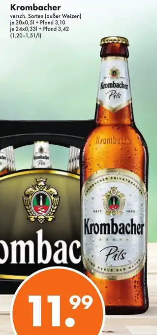 Trink und Spare Krombacher 20*500ml/24*330ml Angebot