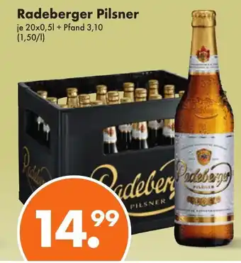 Trink und Spare Radeberger Pilsener 20*500ml Angebot