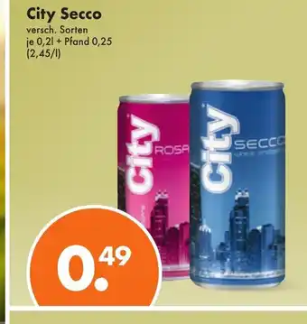 Trink und Spare City Secco 200ml Angebot