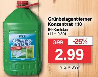 Famila Nord West Klax Grünbelagentferner Konzentrat 1:10, 5 L Kanister Angebot