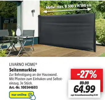 Lidl Livarno Home Seitenmarkise Angebot