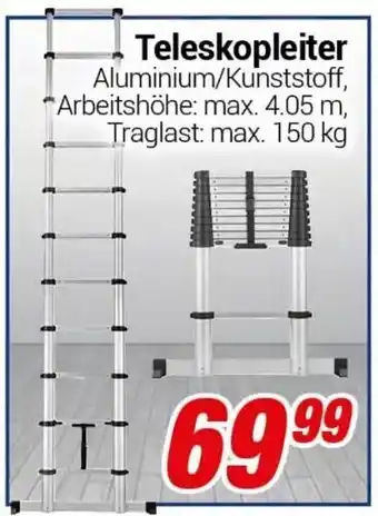 CENTERSHOP Teleskopleiter Angebot