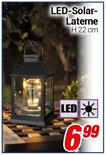 CENTERSHOP LED Solar Laterne H 22 cm Angebot