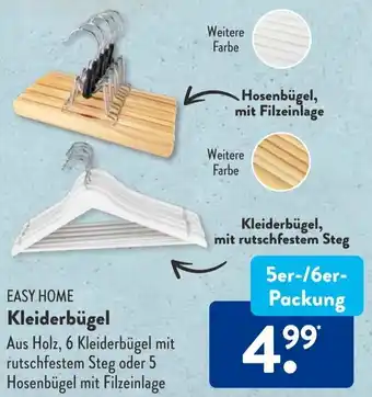 Aldi Süd Easy Home Kleiderbügel 5er/6er Packung Angebot