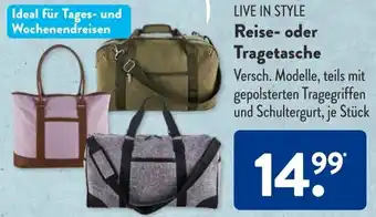 Aldi Süd Live in Style Reise oder Tragetasche Angebot