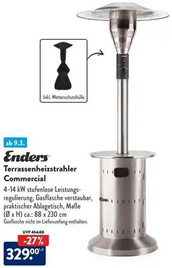 Aldi Süd Enders Terrassenheizstrahler Commercial Angebot