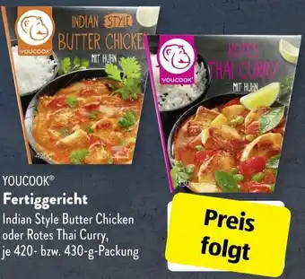 Aldi Süd Youcook Fertiggericht 420/430 g Packung Angebot
