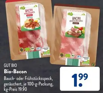 Aldi Süd Gut Bio Bio-Bacon 100 g Packung Angebot