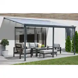 Netto Marken-Discount Home deluxe 9762 terrassenüberdachung solis, 312 x 226/278 x 303 cm Angebot