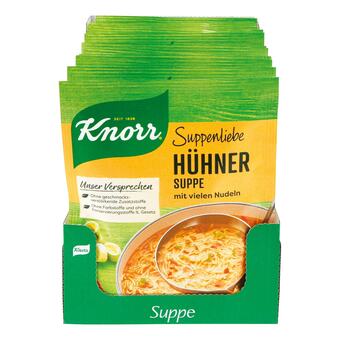 Netto Marken-Discount Knorr suppenliebe hühnersuppe mit nudeln ergibt 0,75 liter, 15er pack Angebot