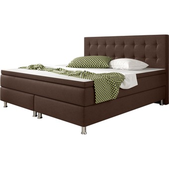 Netto Marken-Discount Inter handels boxspringbett köln 180 x 200 cm, braun Angebot