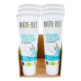 Netto Marken-Discount Blüte-zeit zahncreme bio-nanaminze 75 ml, 6er pack Angebot