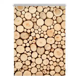 Netto Marken-Discount Lichtblick rollo klemmfix, ohne bohren, blickdicht, holzstapel - braun Angebot